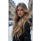 CSILLA 2. GYÖNYÖRŰ SÖTÉTSZŐKE SZÍNÁTMENETES HOSSZÚ PARÓKA, VALÓDI HAJ FELHASZNÁLÁSÁVAL!