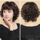 9, CSINOS SÖTÉTBARNA RÖVID PARÓKA 