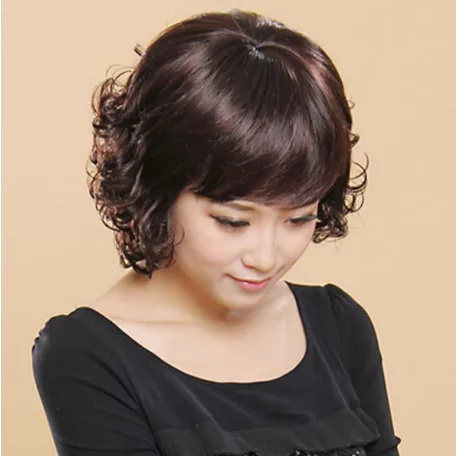 9, CSINOS SÖTÉTBARNA RÖVID PARÓKA 