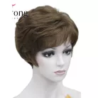 147a, ELEGÁNS CSOKIBARNA PARÓKA, ENYHÉN HULLÁMOS, PRÉMIUM MINŐSÉG!