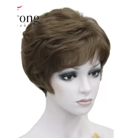 147a, ELEGÁNS CSOKIBARNA PARÓKA, ENYHÉN HULLÁMOS, PRÉMIUM MINŐSÉG!