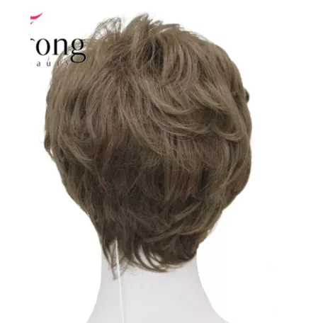 147a, ELEGÁNS CSOKIBARNA PARÓKA, ENYHÉN HULLÁMOS, PRÉMIUM MINŐSÉG!