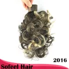 3C, RUGÓS LÓFAROK, HULLÁMOS RÖVID LÓFAROK, KONTY, 20 cm. BARNA-SÖTÉTSZŐKE MELÍR