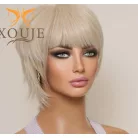 5a, LEGVILÁGOSABB-SZŐKE, HÁTUL DIVATOSAN TÉPETT MODERN PARÓKA