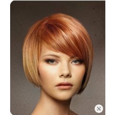   155, RAQUEL WELCH REPLIKA, SÖTÉTVÖRÖS MELÍROZOTT MODERN PARÓKA