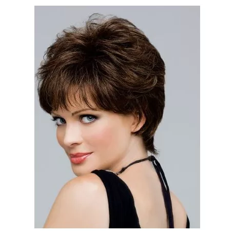 11/e, SÖTÉT MÉLY-BARNA PARÓKA,VALÓDI HAJ FELHASZNÁLÁSÁVAL