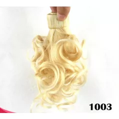   3D, RUGÓS LÓFAROK, HULLÁMOS RÖVID LÓFAROK, KONTY, 20 cm. FEKETE