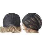 16, ANDREA5,GÖNDÖR VILÁGOSBARNA DIVATOS PARÓKA, VALÓDI HAJ FELHASZNÁLÁSÁVAL