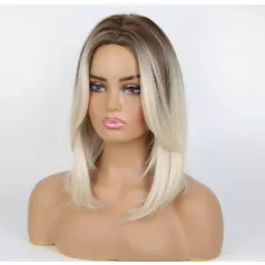   ÚJ ÉRKEZÉS! CSILLA, MODERN VILÁGOSSZŐKE OMBRE PARÓKA, VALÓDI HAJ FELHASZNÁLÁSÁVAL! 