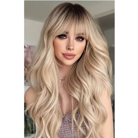 CSIPKE 38B, NAGYON SZÉP SZŐKE, HULLÁMOS OMBRE PARÓKA, VALÓDI HAJ FELHASZNÁLÁSÁVAL!