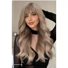 TERMÉSZETES SZŐKE ELEGÁNS PARÓKA, VALÓDI HAJ FELHASZNÁLÁSÁVAL