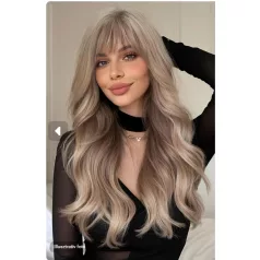   TERMÉSZETES SZŐKE ELEGÁNS PARÓKA, VALÓDI HAJ FELHASZNÁLÁSÁVAL